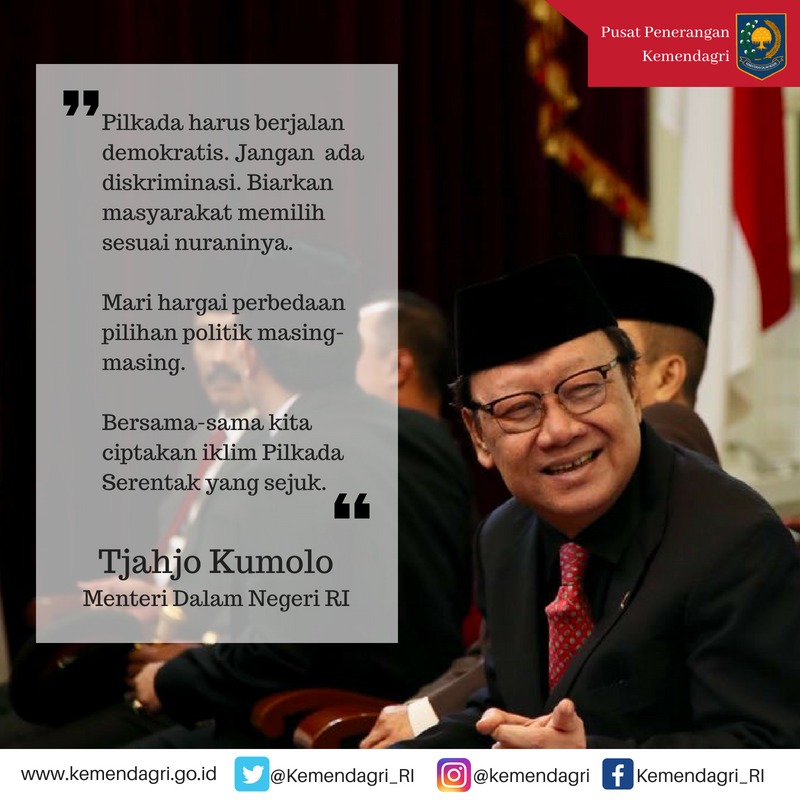 Quote Mendagri ttg Pilkada Serentak - 20180626